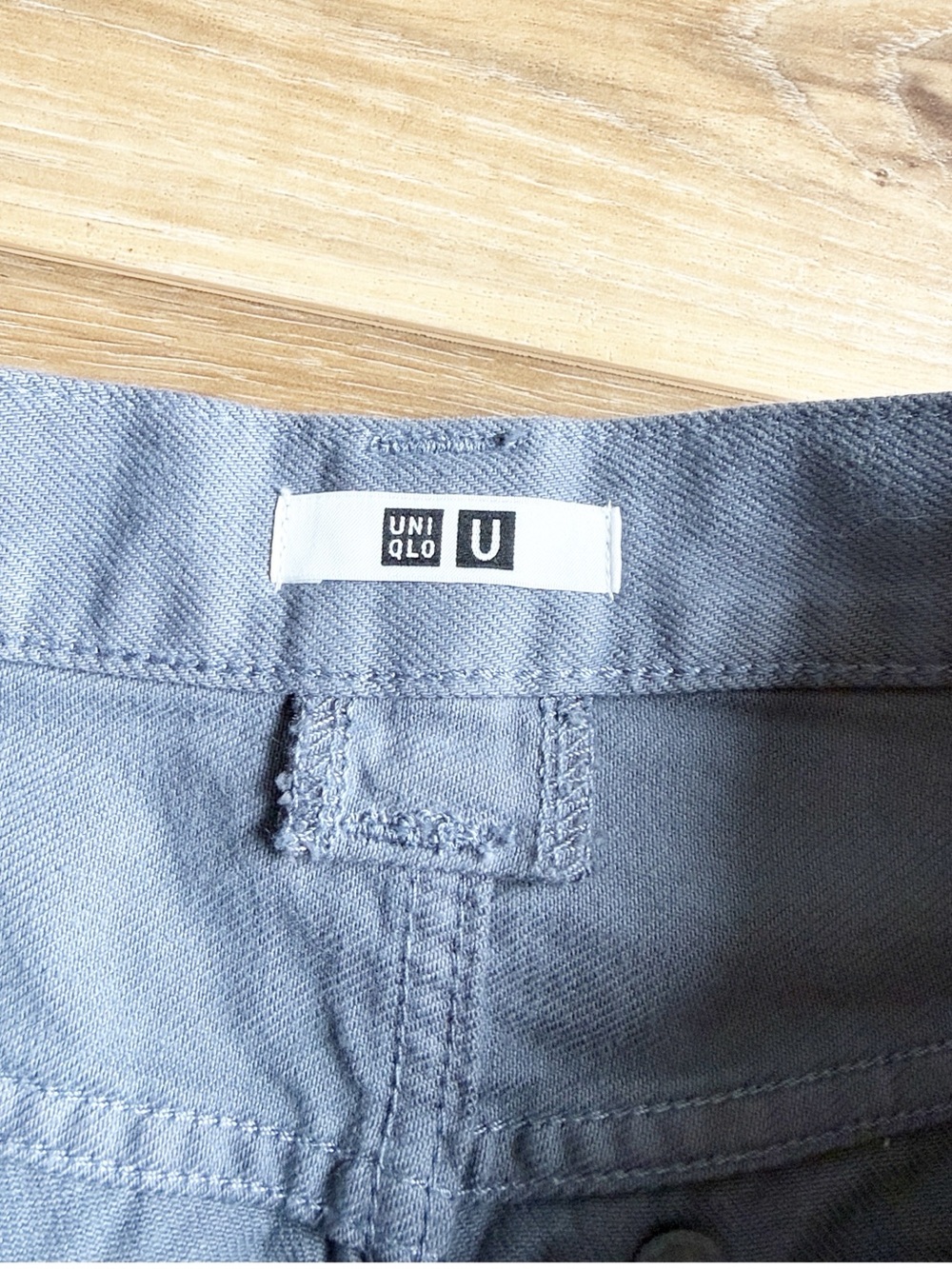 Uniqlo Light Blue High-Waist Pants - Picture 6 of 14